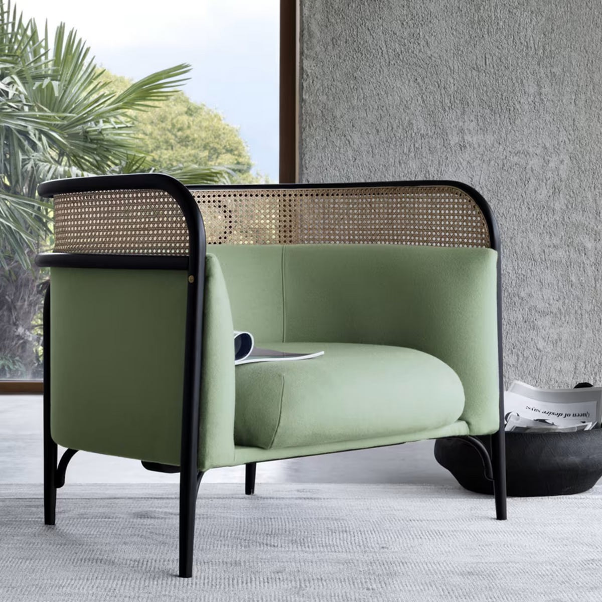 Targa lounge chair in green