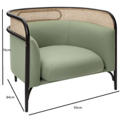 Targa lounge chair in green