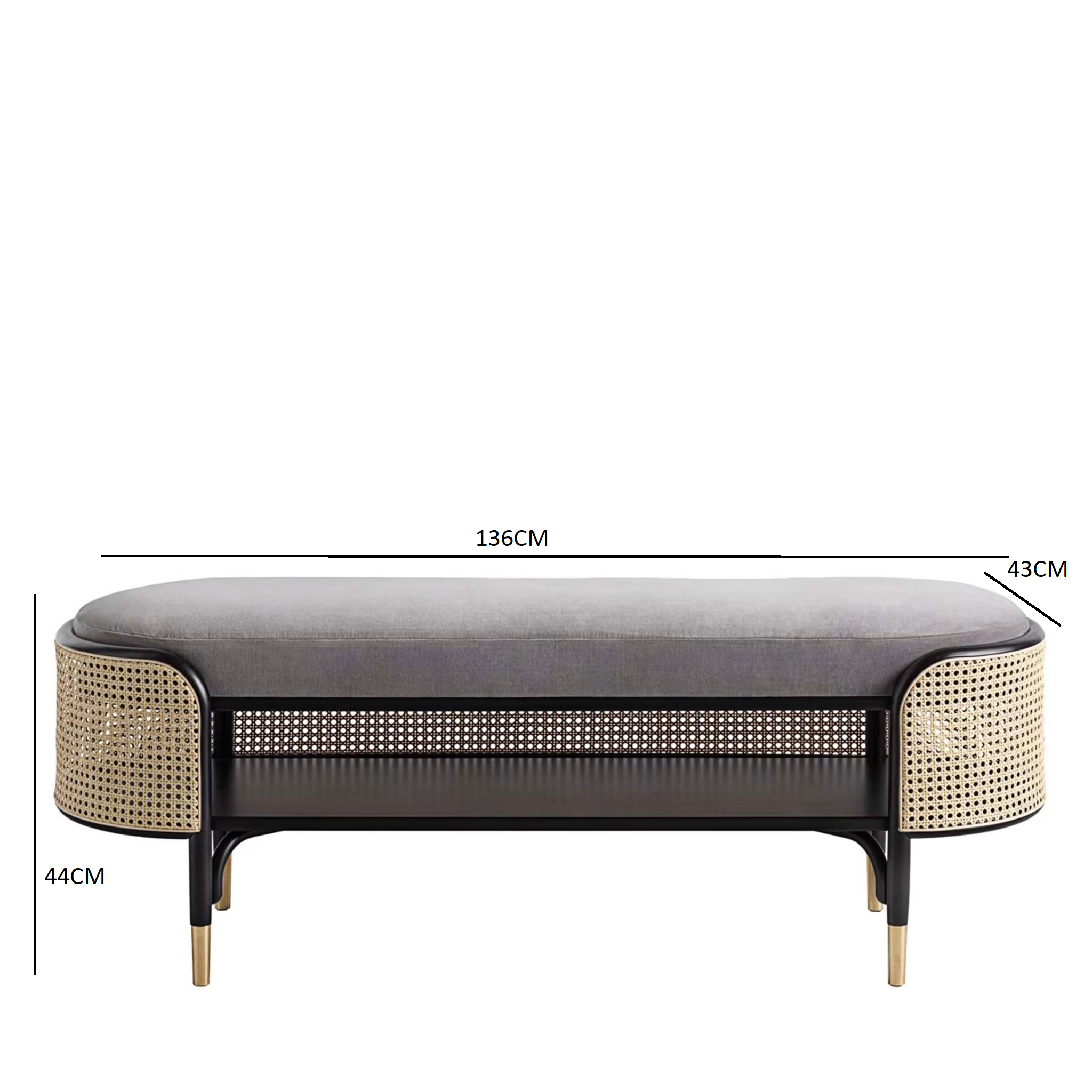 Mos bench with cushion