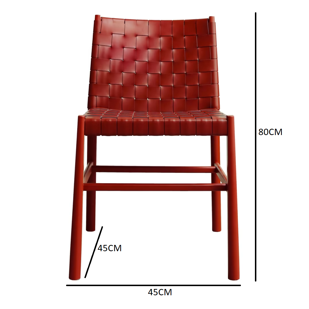Julie burgundy chair
