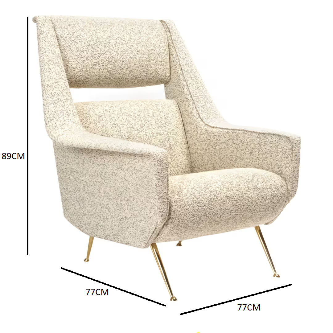 Richard white armchair