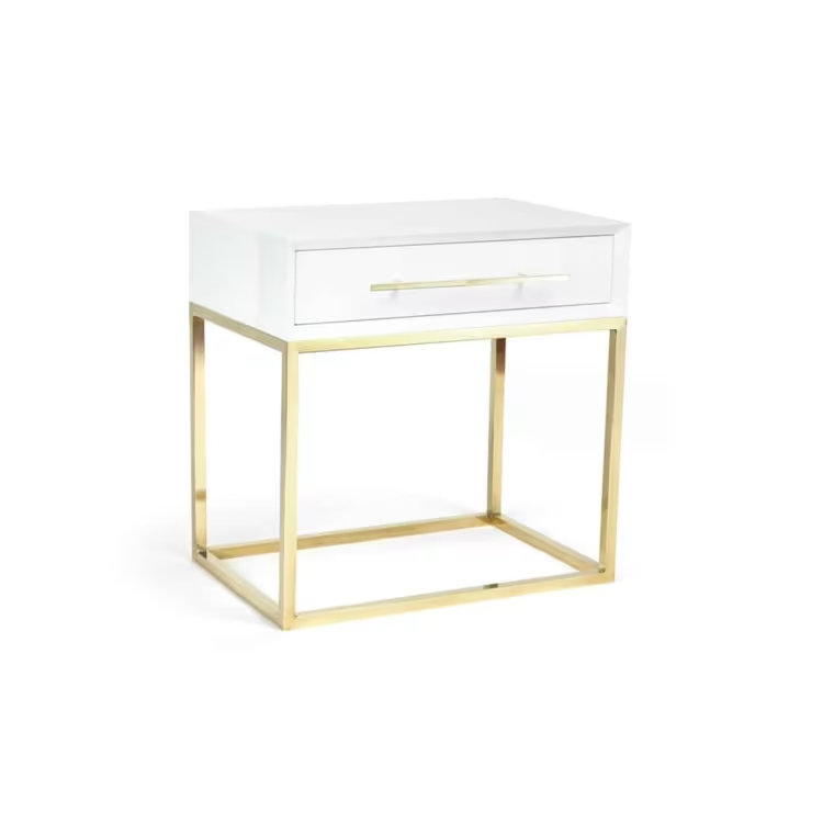 Piero white side table