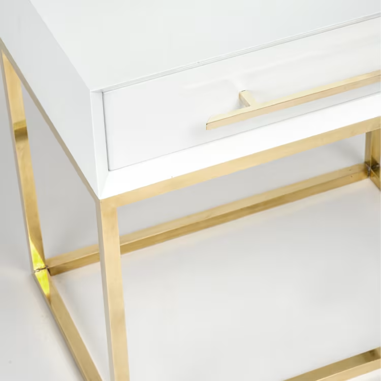 Piero white side table