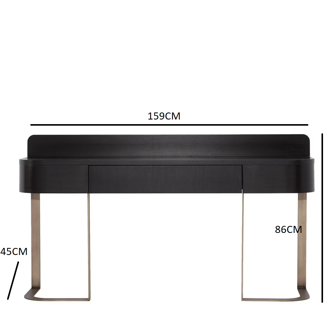 Iside dark vanity desk