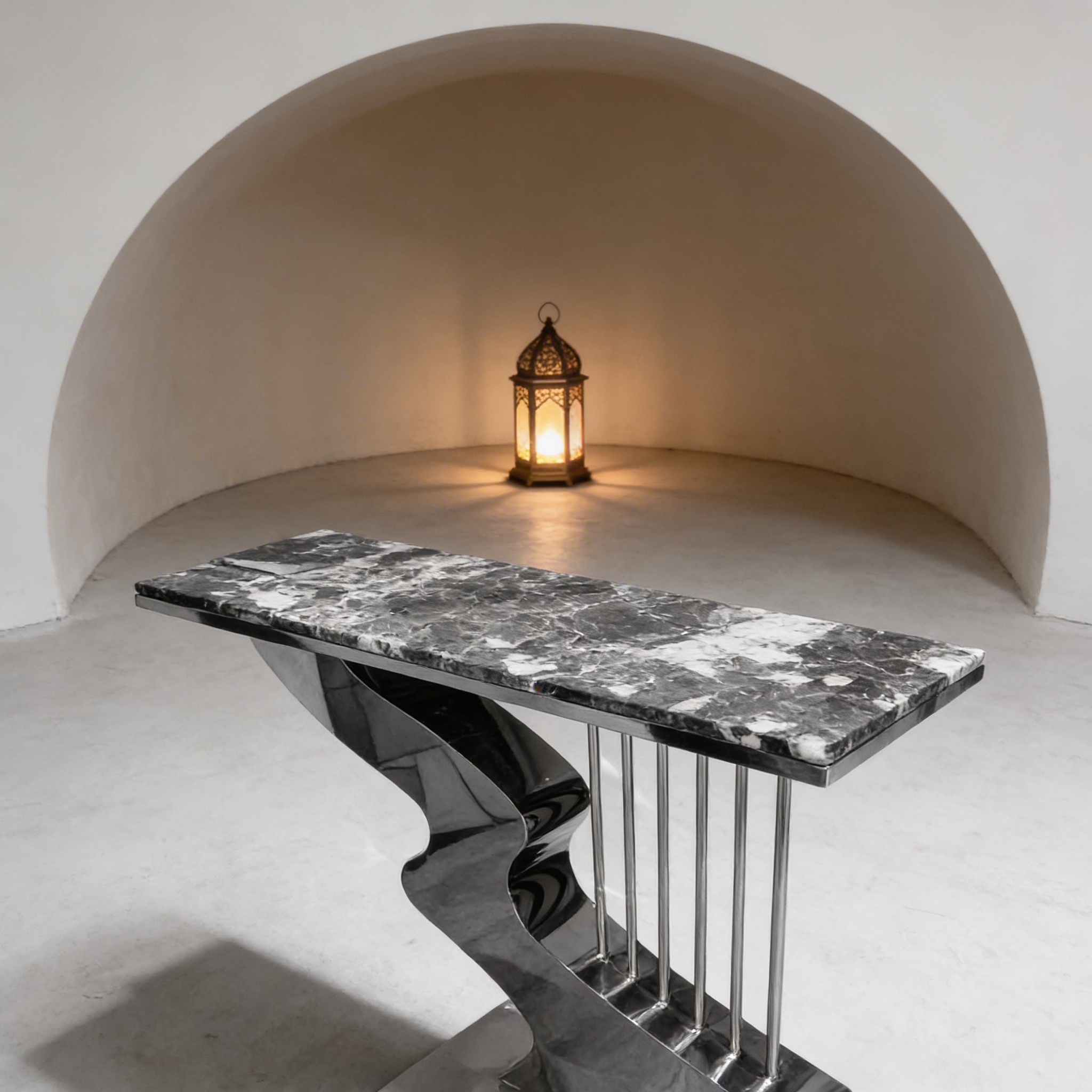 Console with modern design