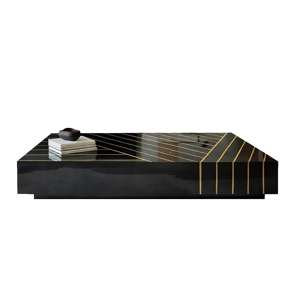 Obsidian Luxe Geometric Coffee Table