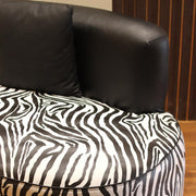 A sofa with a unique design