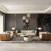 Elysees 3 Piece Leather Sofa Set