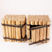 Taglialegna nightstand in larch