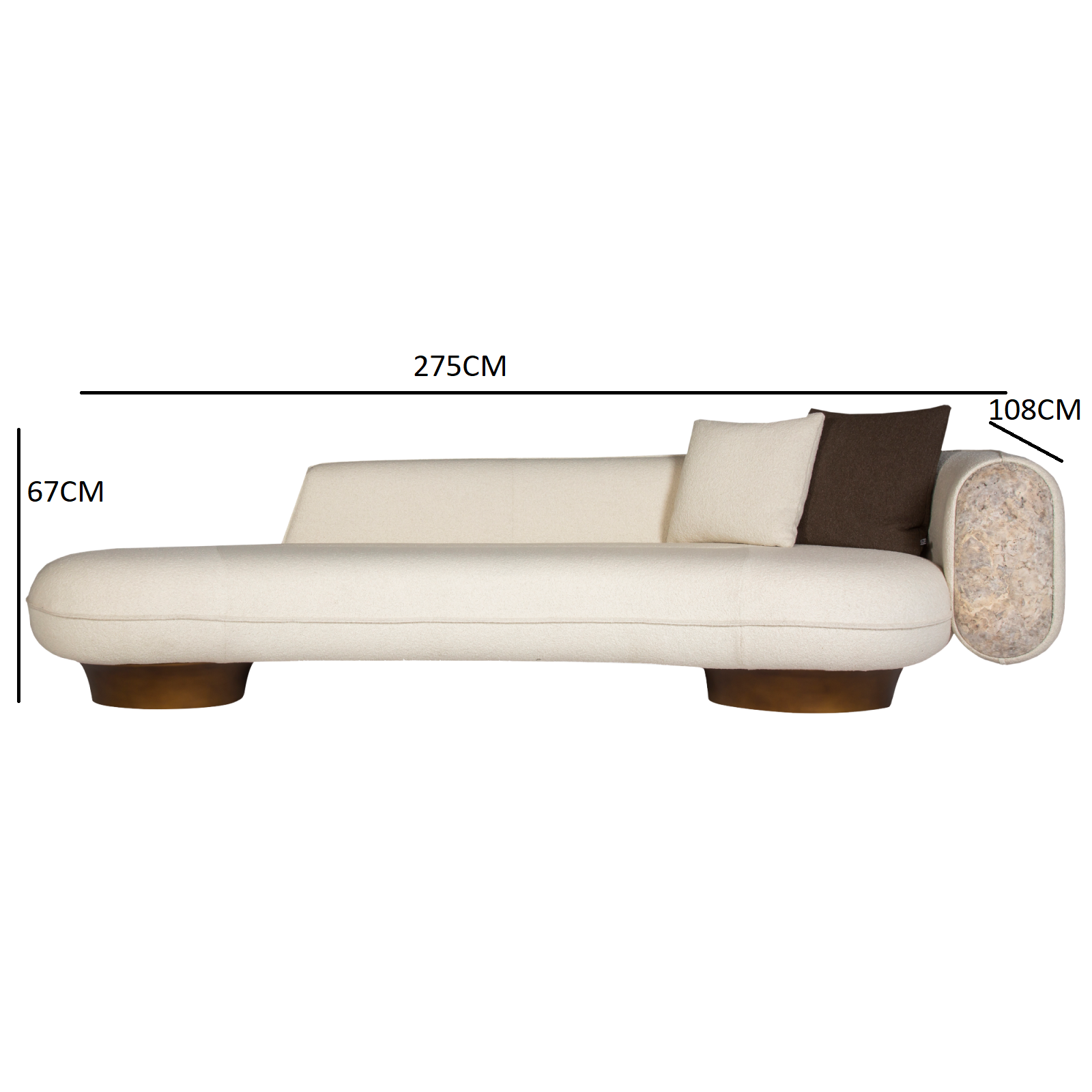 Distinctive modern sofa