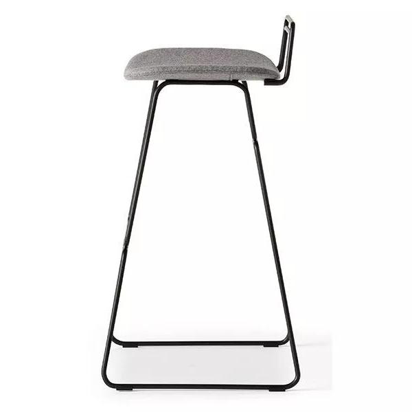 Sketch bar stool with backrest