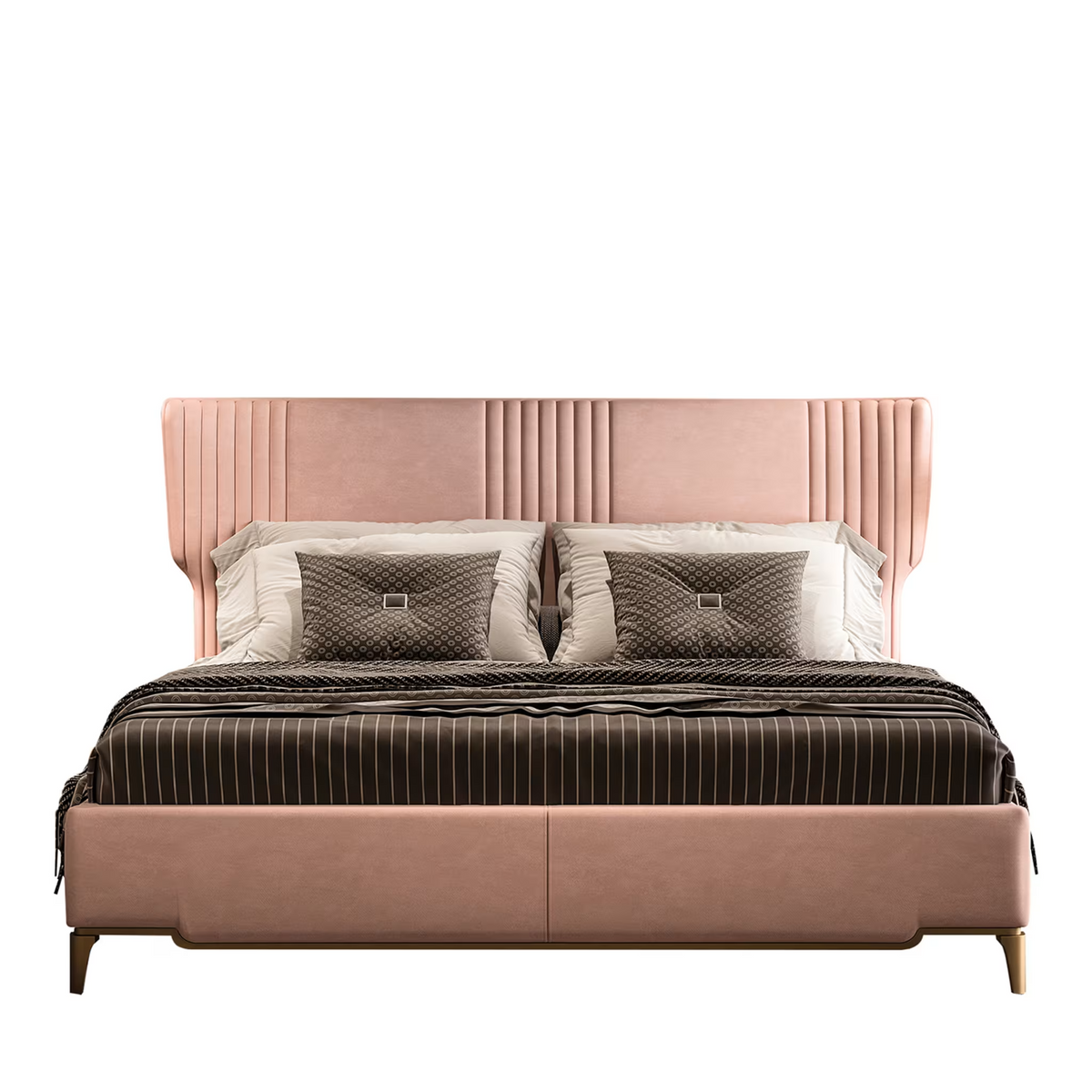 Gattopardo pink double bed