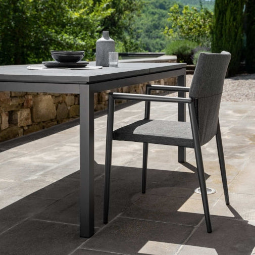 Adam Outdoor Dining Chairs in Grey