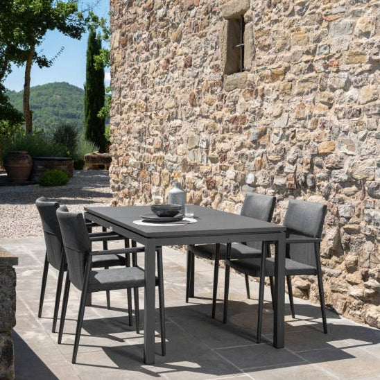 Adam Outdoor Dining Chairs in Grey
