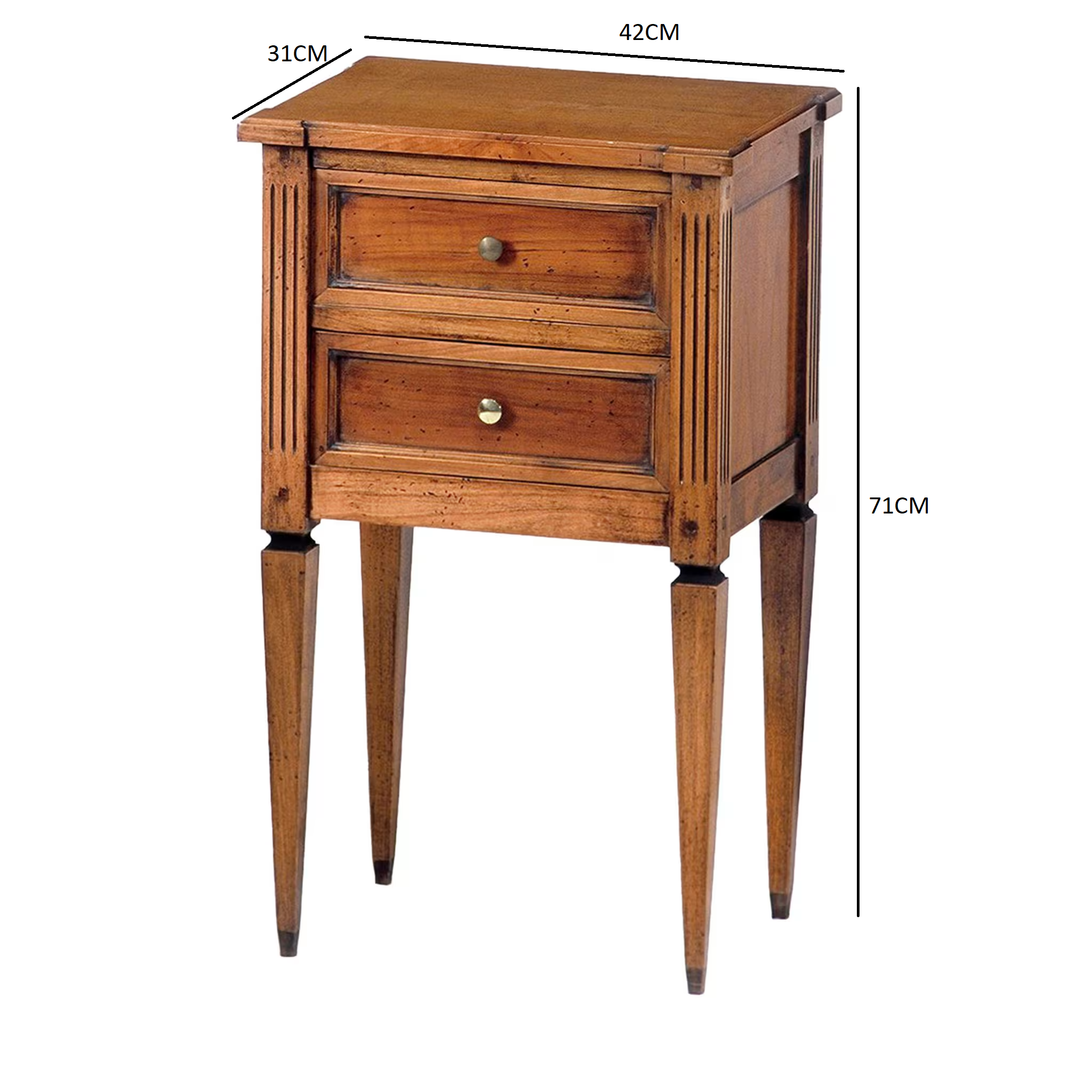 French empire-style nightstand
