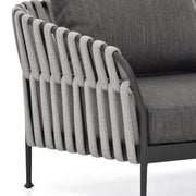 Grey fabric frame outdoor sofas