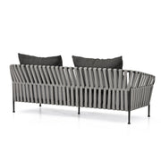 Grey fabric frame outdoor sofas