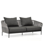 Grey fabric frame outdoor sofas