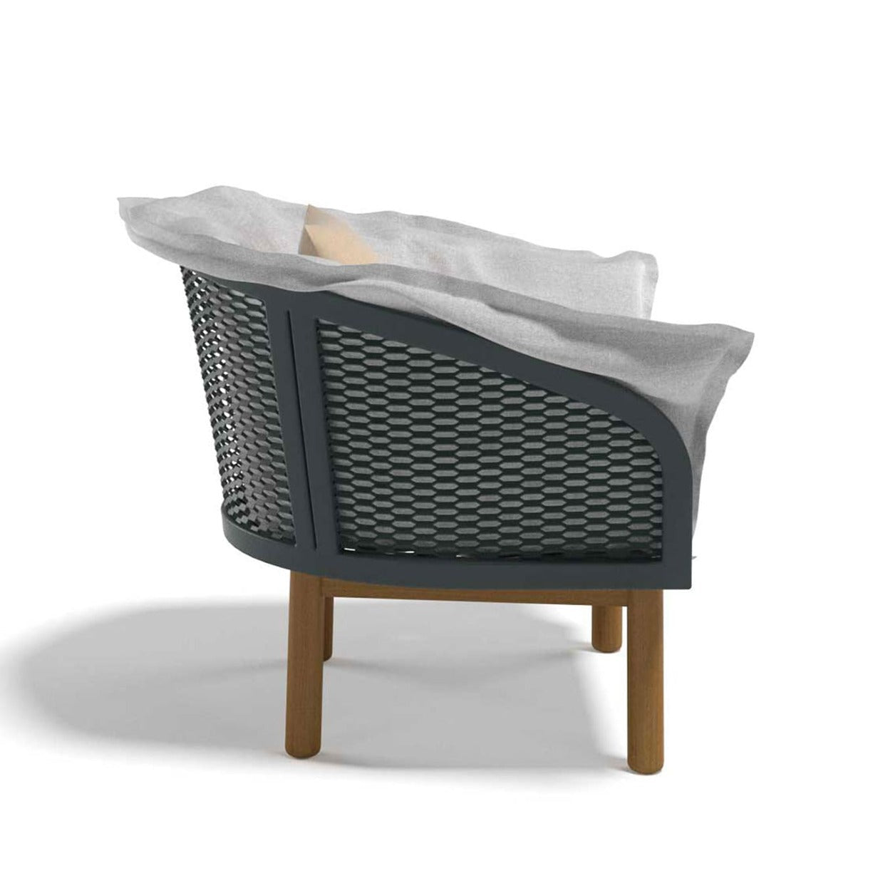 Outdoor armchairs with a distinctive design