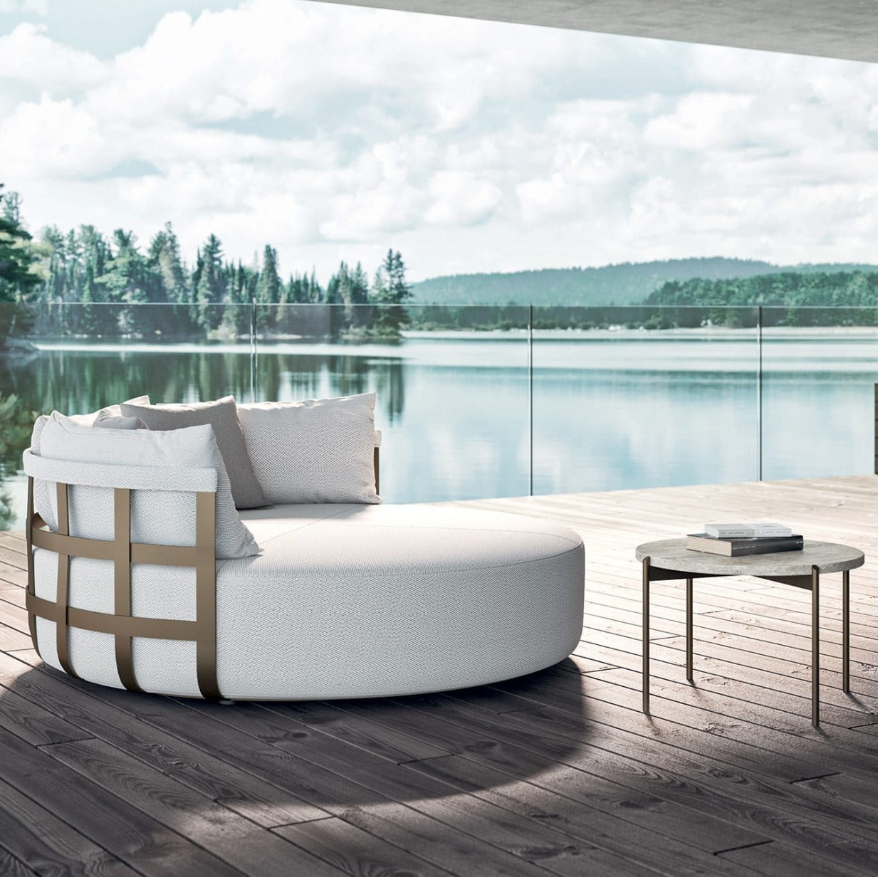 Distinctive outdoor sofa