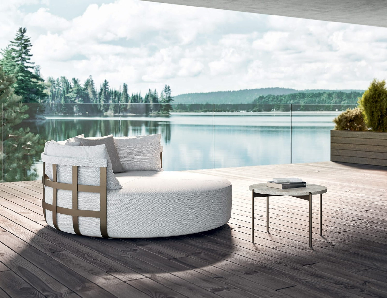 Distinctive outdoor sofa
