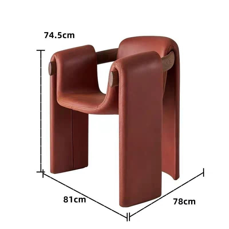 A chair with a unique design