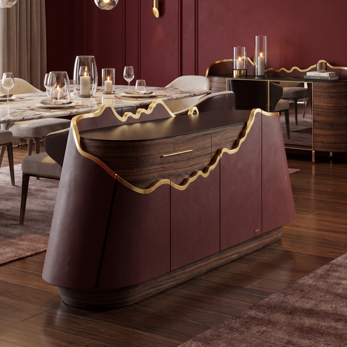 A distinctive European-style buffet