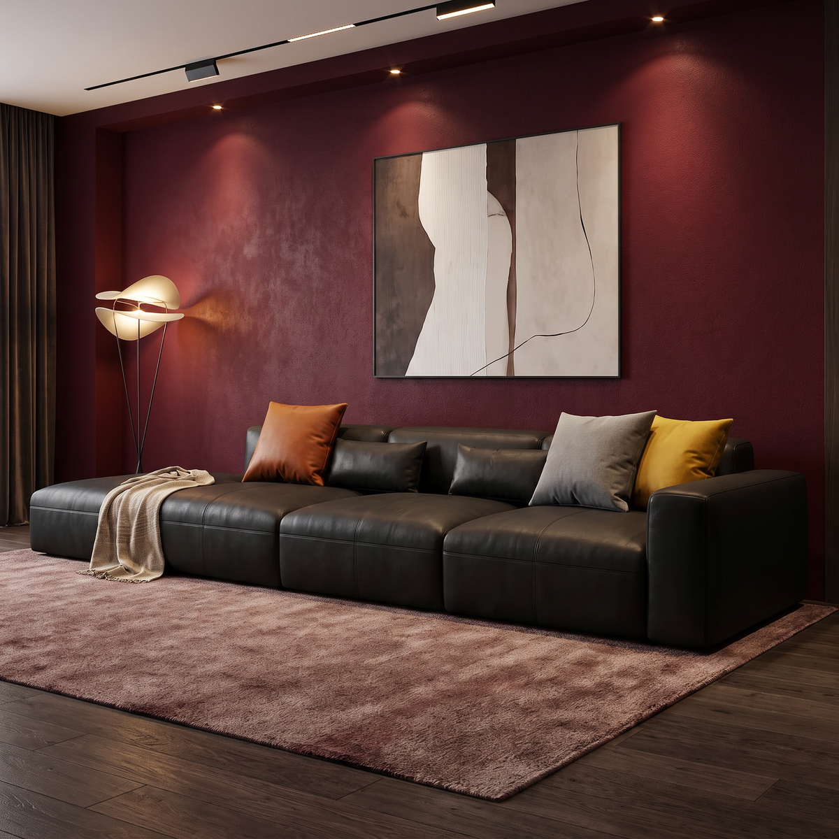 luxury leather sofa