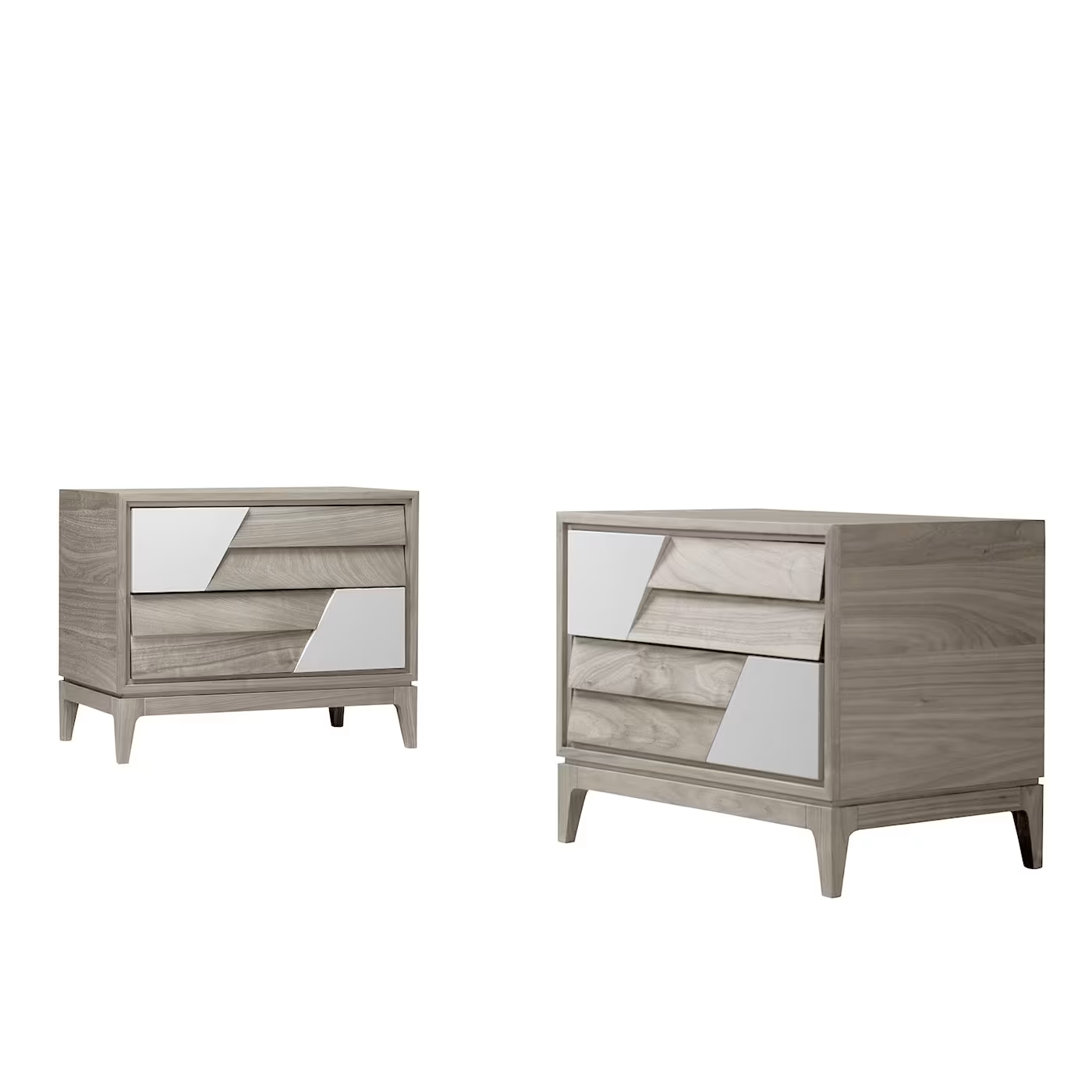 Set of colore bedside table