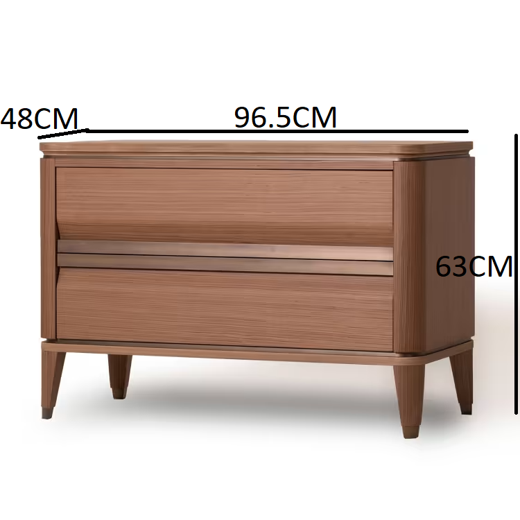 Ercolino night stand extra large with rosewood finish
