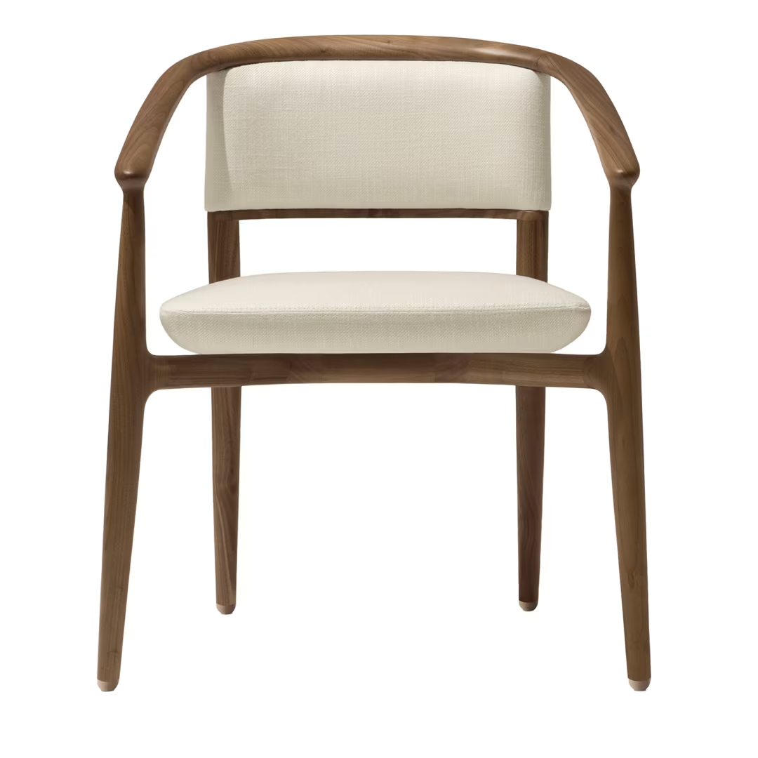 Sinbad white chair with arms
