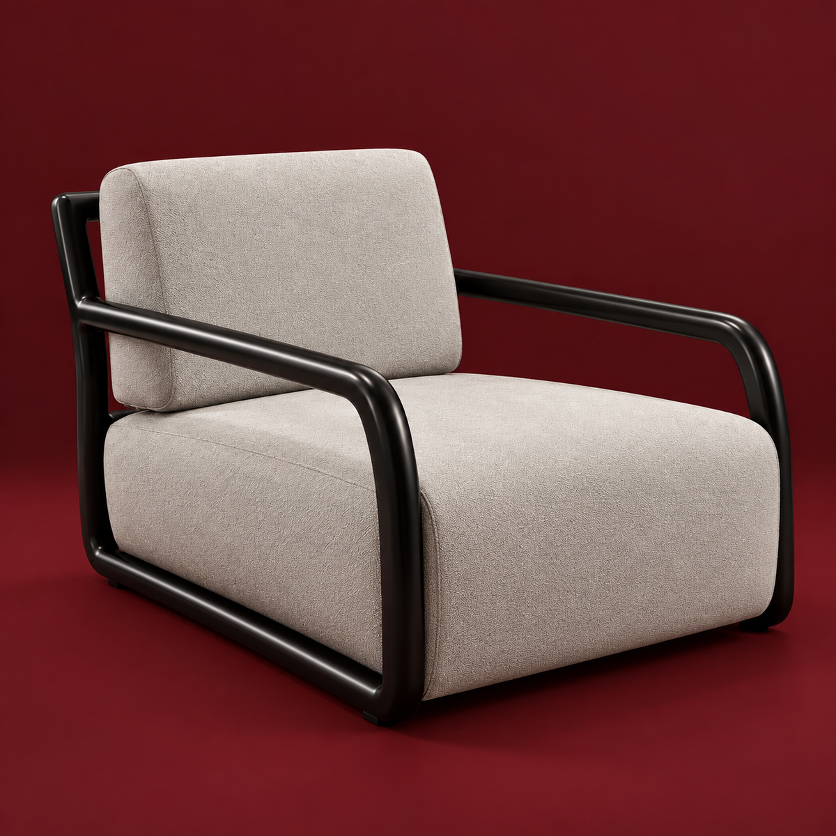 Modern lounge chair featuring