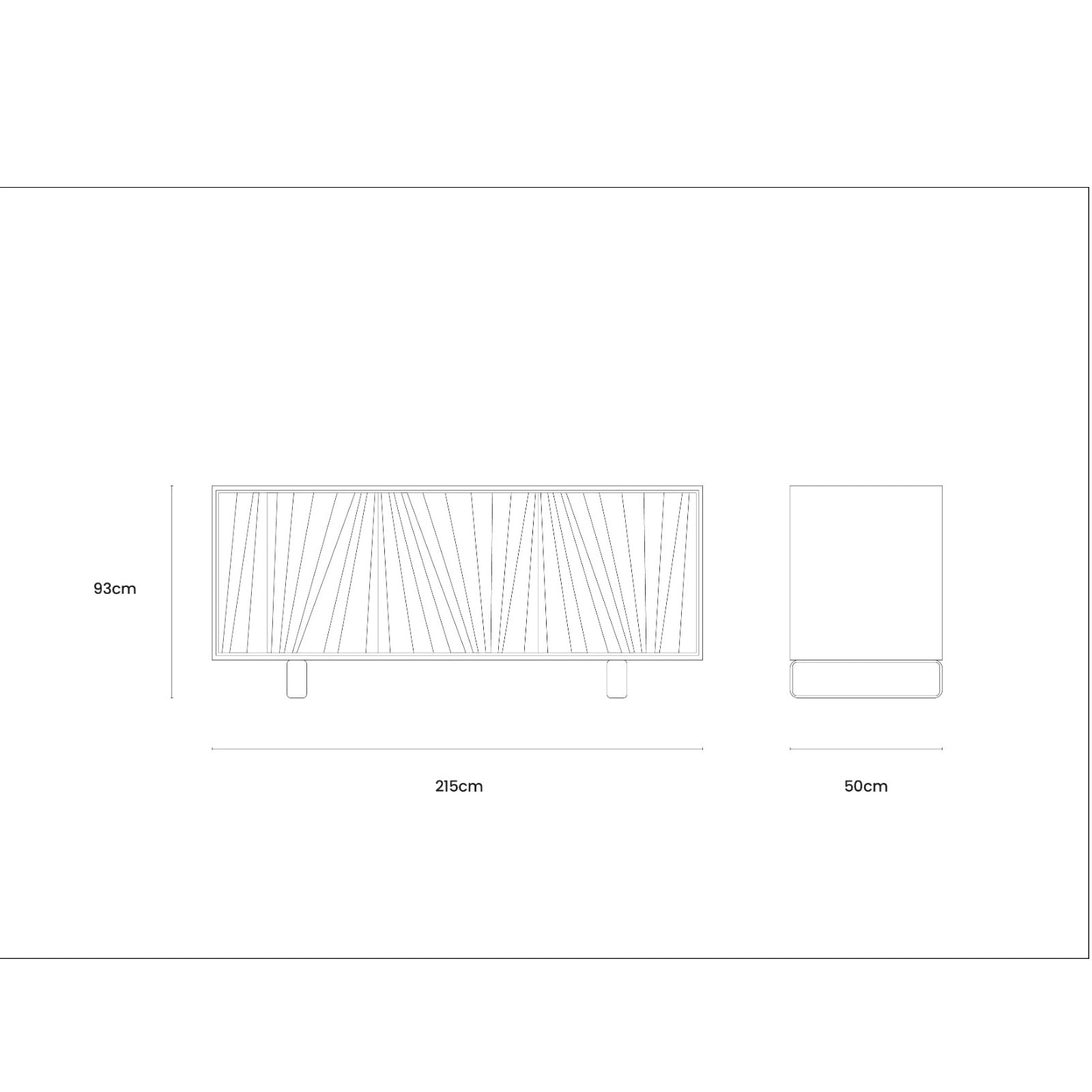 Materia ventaglio sideboard