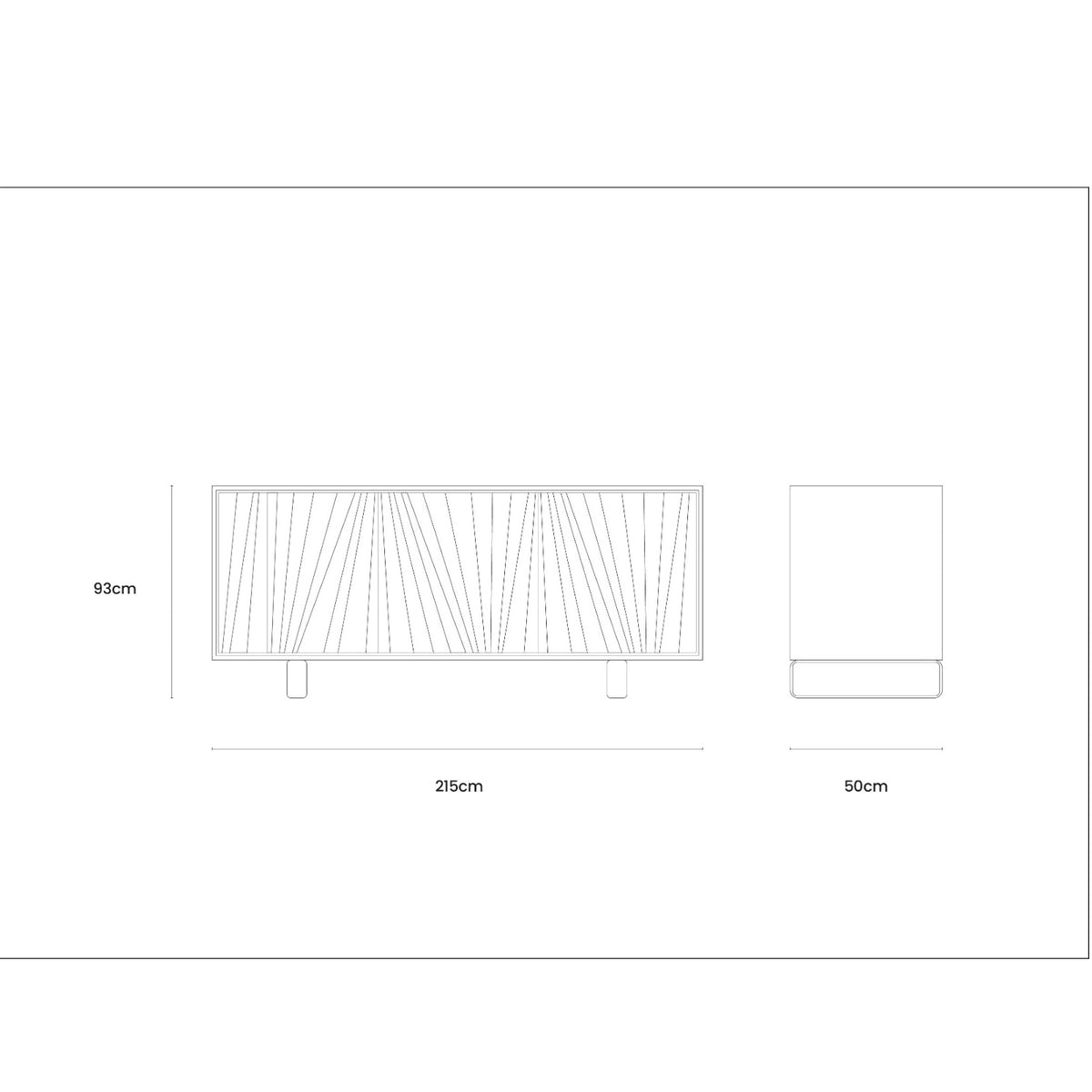 Materia ventaglio sideboard