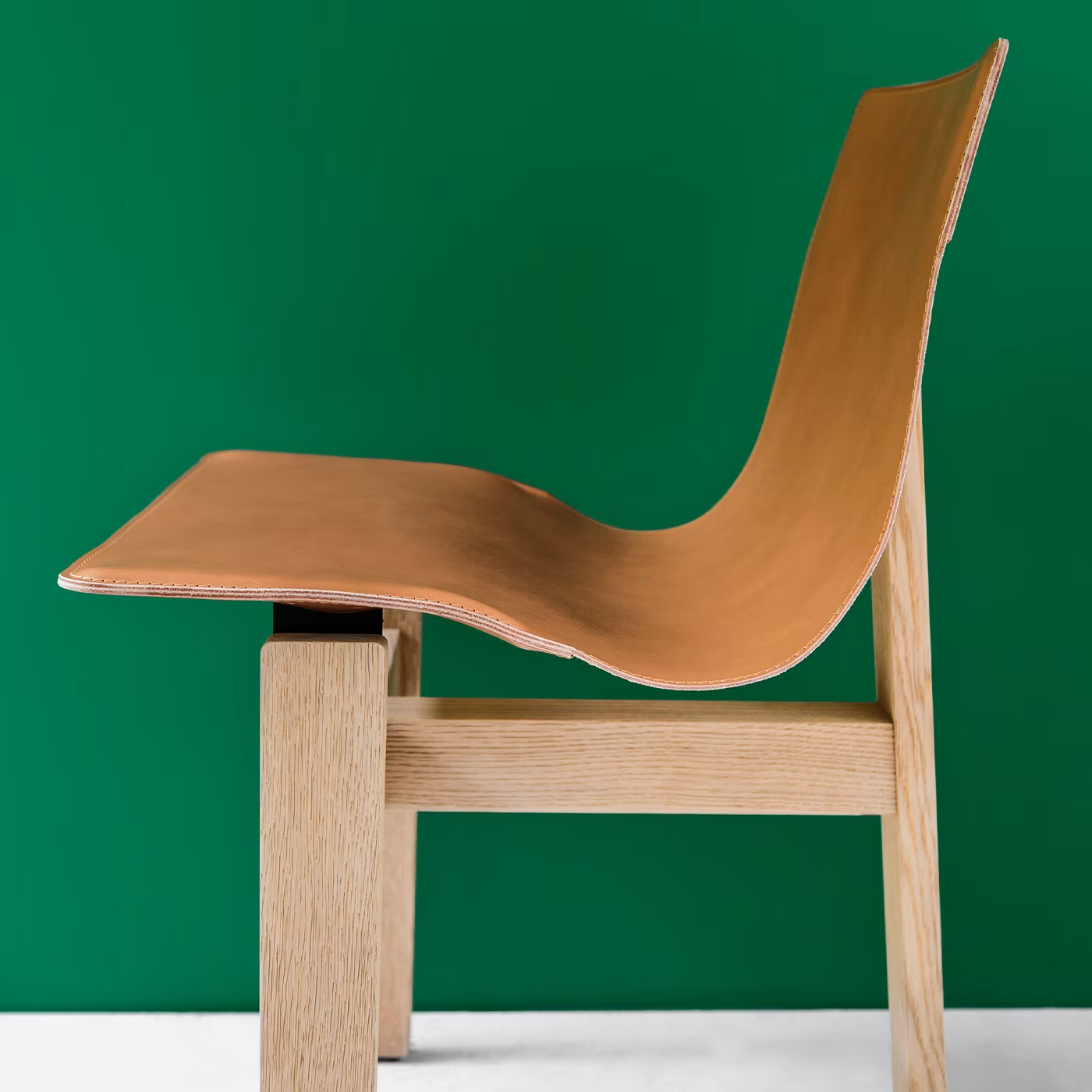 Tre durmast natural leather chair