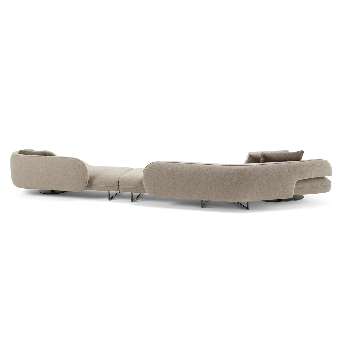 Corner sofa with distinctive design
