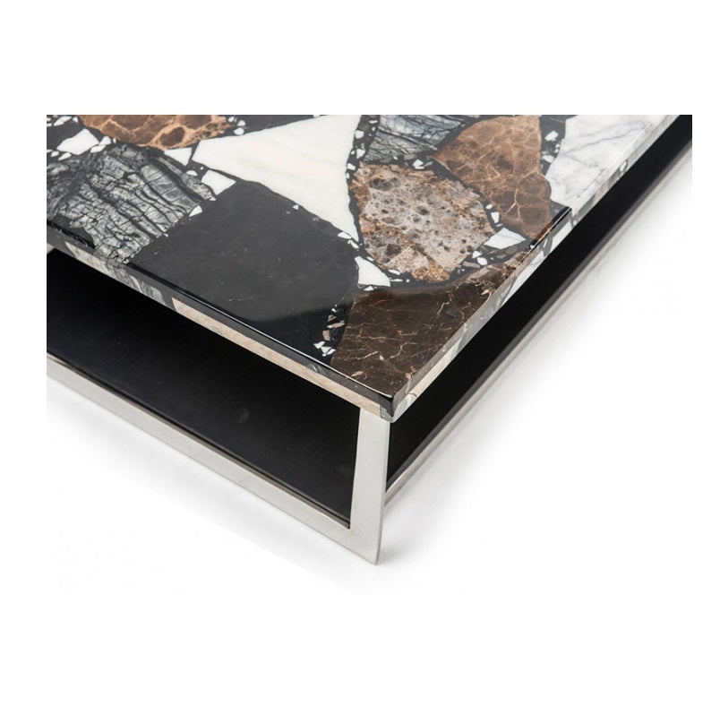 Contemporary design double coffee table