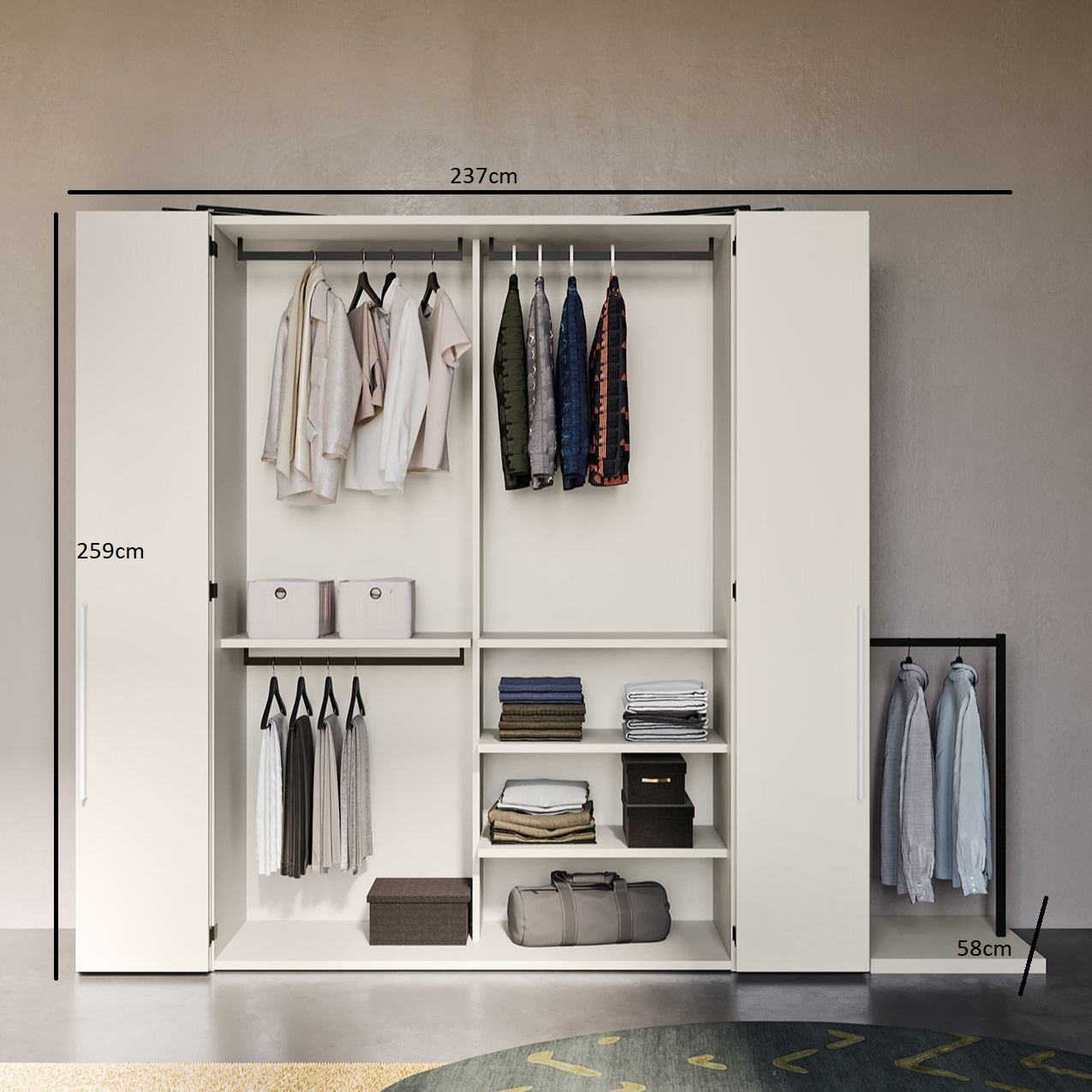 best wardrobe from natural wood