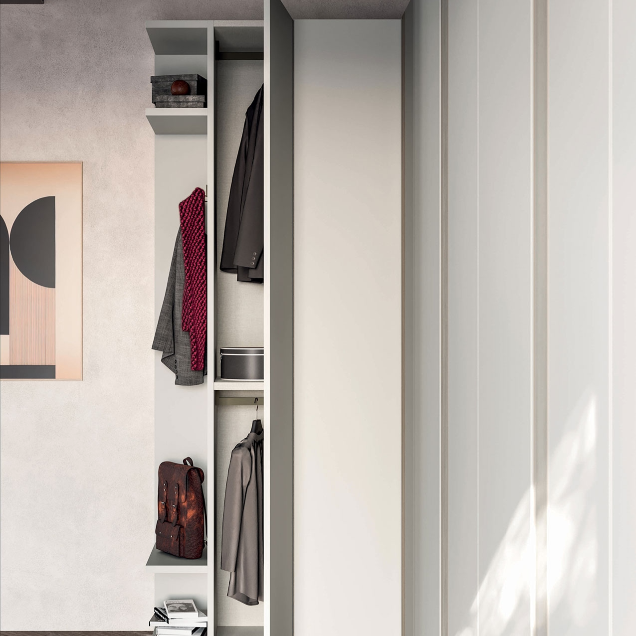 Corner wardrobe
