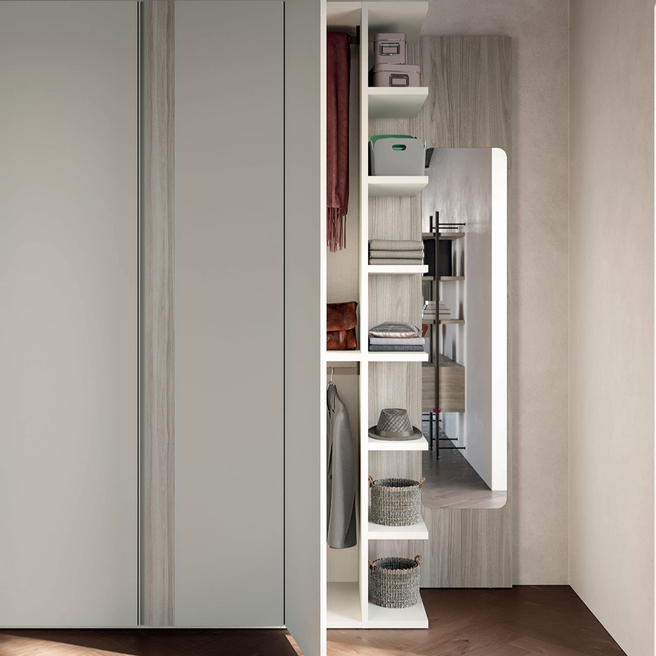 Corner wardrobe
