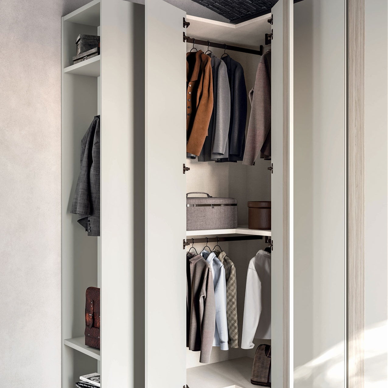 Corner wardrobe