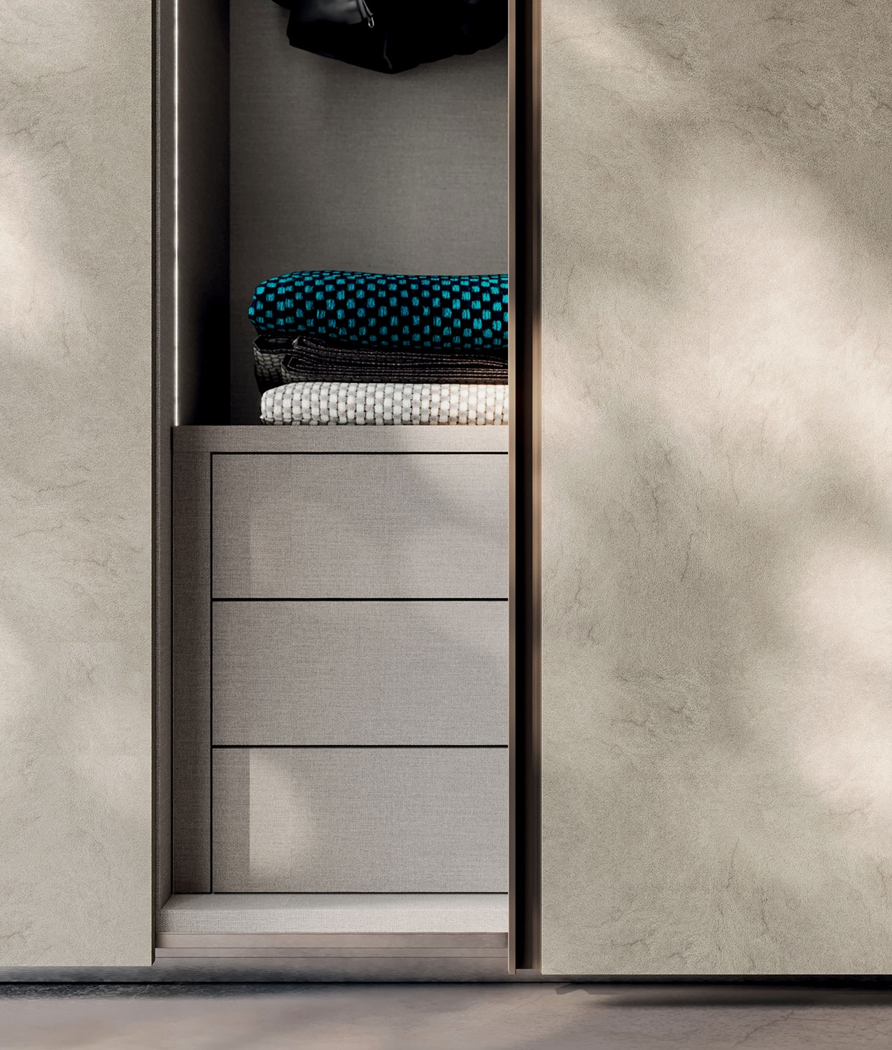 Wardrobe with sliding doors