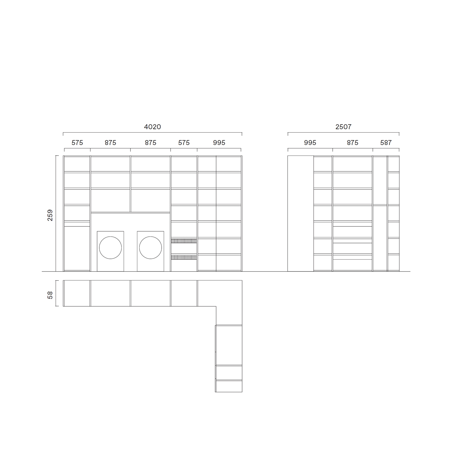 خزانة ملابس زاوية كبيرة