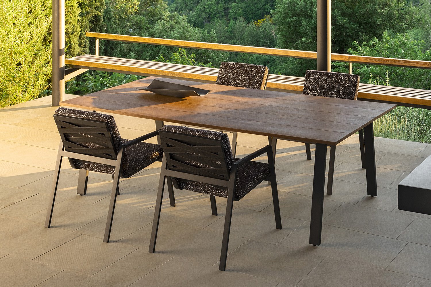 Durable outdoor dining table
