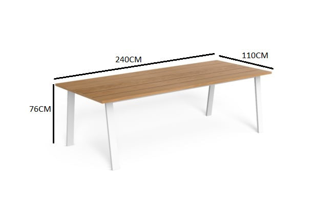 Durable outdoor dining table