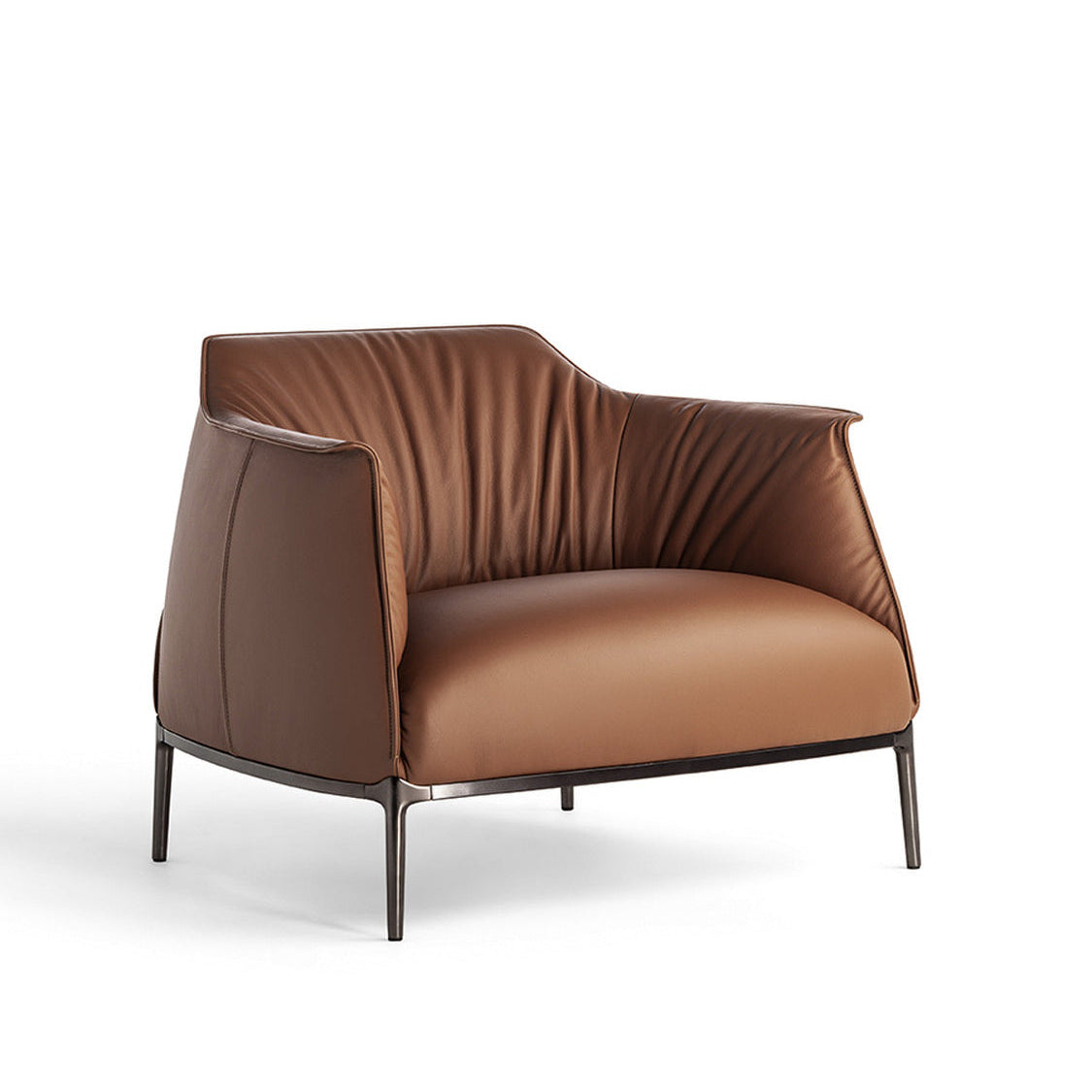Modern leather armchair