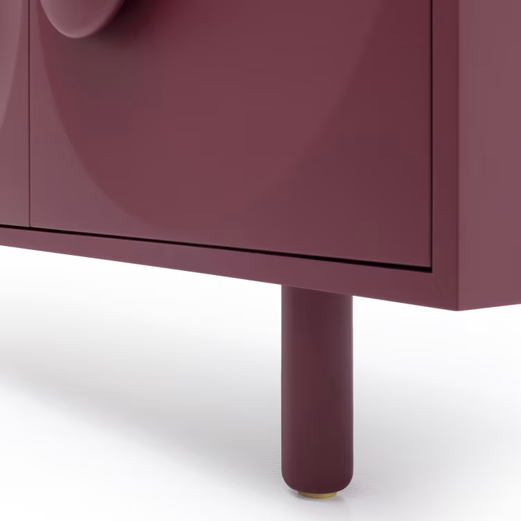 Bardot 4-door wine-red sideboard