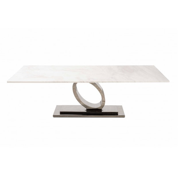 Contemporary marble coffee table