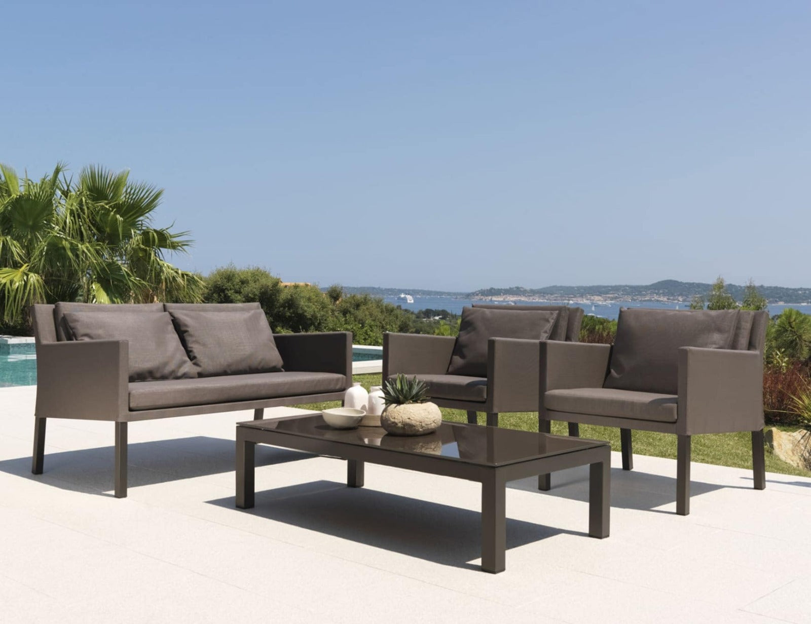 European outdoor coffee table