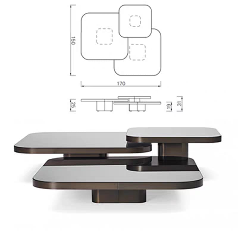 Glass table set